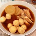 YSDadKA's cooksnap of when they made 鶏手羽先と大根の生姜ポン酢煮.