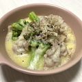 S72☆'s cooksnap of when they made 豚肉としめじで牛乳チーズ煮.