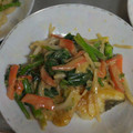 キルヘボン's cooksnap of when they made たらと小松菜のオイスターマヨネーズ炒め.