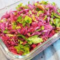 ペキのリリー's cooksnap of when they made 紫キャベツのクミン蒸しマリネ*作り置き.