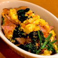 中村ベーカリー's cooksnap of when they made ほうれん草とベーコンのめんたい卵炒め.