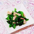 カレンガール's cooksnap of when they made シンプルが一番!ほうれん草ベーコン炒め♡.