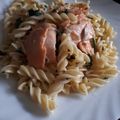 principito's cooksnap of when they made スモークサーモンのクリームパスタ.