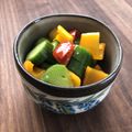 栗丸うさぎ's cooksnap of when they made 材料3つ！パプリカと胡瓜の味ぽんマリネ.