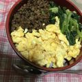 hiromikan_'s cooksnap of when they made 簡単☆3色そぼろ丼.