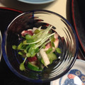 xMARILYNx's cooksnap of when they made ★野菜の副菜★長芋とキュウリの梅和え.