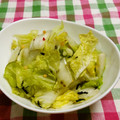 赤い電話's cooksnap of when they made 浅漬け。白菜の浅漬けをお茶漬けの素で、.