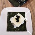 4児男子母さんの台所's cooksnap of when they made 黒豆チーズの手まきごはん♡.