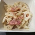 桜蓮プラザ's cooksnap of when they made レンコン&ベーコンのガリマヨ炒め.