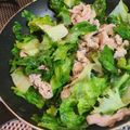 ゆかりんご117♪'s cooksnap of when they made 豚肉レタスの塩ダレ炒め.