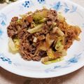 旦那は皿洗い's cooksnap of when they made 牛肉と長芋のオイバター炒め.