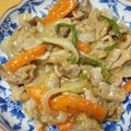 eユキさん's cooksnap of when they made 疲労回復に！豚肉と新玉ねぎの甘酢炒め.