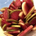 料理ニガテ系女子☆'s cooksnap of when they made 紅芯大根の甘酢漬け.