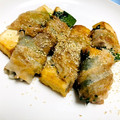 Teriiiiii's cooksnap of when they made お父さんの「豚バラ厚揚げ巻き」.