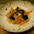 melmarilyn's cooksnap of when they made サーモンとほうれん草のクリームパスタ.