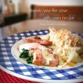 inyako's cooksnap of when they made かいわれ大根のベーコン巻き.
