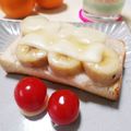 ぱふ's cooksnap of when they made 栄養満点☆甘酒とバナナのチーズトースト.