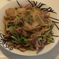☆ぽん助☆'s cooksnap of when they made 豚肉と水菜の甘辛炒め☆.