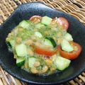 料理男子部🍻's cooksnap of when they made 納豆めかぶと野菜の和え物.