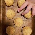 ぺこぱちゃん's cooksnap of when they made 手づかみ離乳食☆きな粉かぼちゃおにぎり.