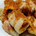 こむぎぱくぱく's cooksnap of when they made なすの豚ばら肉巻き★ステーキソースがけ.