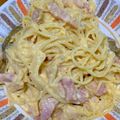 SDR☆'s cooksnap of when they made カルボナーラ☆簡単全卵牛乳.