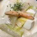 tomchim's cooksnap of when they made 蟹缶と白菜、ネギの豆乳スープ.