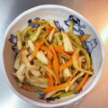 おかけこ's cooksnap of when they made 【節約レシピ】大根の皮と人参のきんぴら.