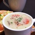 ☆GSSQHY☆'s cooksnap of when they made ⁂マクロビ⁑根菜ときのこの豆乳スープ⁂.