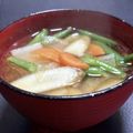 ☆GSSQHY☆'s cooksnap of when they made 切り干し大根戻し汁活用*根菜醤油麹スープ.