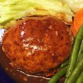 トモバアー's cooksnap of when they made 基本のハンバーグ　チーズイン&和風.
