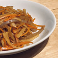 ちよこれいと♡'s cooksnap of when they made 作り置き☆根菜とこんにゃくのきんぴら.