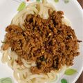 KUUUUUUMIN's cooksnap of when they made レンジで簡単！秒で汁なし坦々うどん.