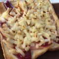 リラシャン's cooksnap of when they made ハム＆チーズのケチャップトーストサンド.