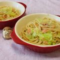 みかかめ's cooksnap of when they made 鮭フレークとキャベツのパスタ.