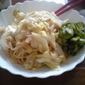 かんじゃき's cooksnap of when they made ｷｬﾍﾞﾂとﾂﾅのﾊﾟｽﾀ.