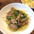 ばたみそーぱん☆'s cooksnap of when they made 豚バラと小松菜のあんかけ焼きそば.