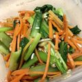 junkomyzw's cooksnap of when they made 小松菜とにんじんのナムル.