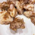 †いも†'s cooksnap of when they made 鶏もも肉の梅肉おかか炒め【作りおき】.