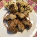 揚げ物love's cooksnap of when they made 鶏むね肉とポテトのマスタードマヨ焼き.
