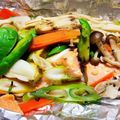 えいてぃえいと's cooksnap of when they made トースターでシャケと野菜のホイル焼き！.
