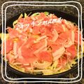 ♪キッチンmama's cooksnap of when they made 白菜高いから節約！もやしと豚肉の重ね蒸し.