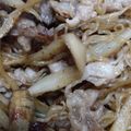あかぷり's cooksnap of when they made ガーリック風味♪豚肉とごぼう白滝の甘辛煮.