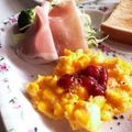 ありみりん♡'s cooksnap of when they made しんぷるスクランブル^_^ タロの弁当.