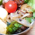 ﾋﾟﾛﾐ♡'s cooksnap of when they made スナップエンドウとしめじのスパイシー炒め.