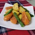 Yukiまむ's cooksnap of when they made じゃがいもとアスパラとウィンナー炒め.