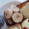 お菓子好きな中学生's cooksnap of when they made お祭り気分！？簡単☆チョコバナナトースト.