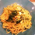 nachua's cooksnap of when they made エビと豆苗の塩麹パスタ.