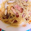 にゃにゃん16's cooksnap of when they made ベーコンと小松菜の和風パスタ♪.