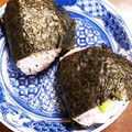 もふもふクロさん's cooksnap of when they made 男梅のふりかけと枝豆のおにぎり.